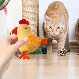 Animais de estimação, Mastigação, Som, Suprimentos para animais, Brinquedos interativos de pelúcia para gatos, Brincar - Image 5
