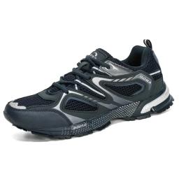 Coleção AliExpress BONA-Tênis de corrida de malha dividida de vaca, calçados esportivos masculinos, estilo clássico, renda, tênis de corrida ao ar livre, nova chegada, 34870 - Image 6