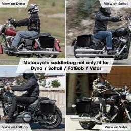 Kemimoto bolsa de selim para porta-malas rígido, suporte para bagagem, bolsa rígida universal para sombra, suzuki, kawasaki, softail - Image 5