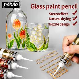 1pc bebeo pintura acrílica alívio textura pigmento diy 20ml gancho linha ferramenta estilo caneta pintura arte suprimentos para artista - Image 1