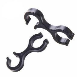 Outdoor bengalas de conexão, escalada Rod Clip, antiderrapante Trekking Pole, fivela de anel duplo, 8 caracteres, 4pcs - Image 4