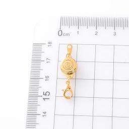 Fechos magnéticos para joias, fecho de lagosta para pulseiras e colares, conectores de duas cabeças, acessório de bricolage, 10x33mm, 4 pares - Image 6