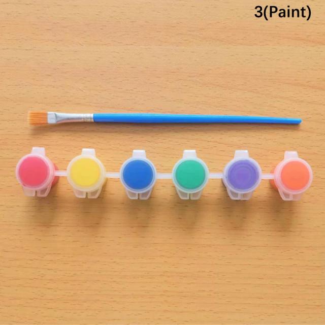 Conjunto de Tinta Acrílica de Aquarela Pintada à Mão com Pigmentos para Artesanato Infantil - 3ml cada, Total de 1 Conjunto