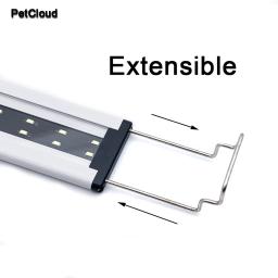 Aquário conduziu a luz para a lâmpada da grama do tanque de peixes super fino iluminação do aquário planta aquática clipe extensível lâmpada do tanque de peixes suprimentos - Image 4