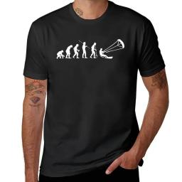 Fato de kitesurf para homens, novo kitesurf, evolução, camiseta de kite boarding, tops bonitos, roupas hippie, camiseta campeã, gola redonda - Image 1