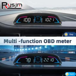 HUD B3 medidor digital inteligente velocímetro multifuncional, tacômetro, rpm, temperatura da água, volts, consumo de combustível, alarme de segurança, exibição OBD - Image 1