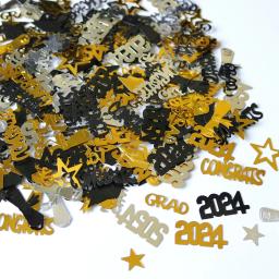 Confete de lantejoula, copo de vinho, chapéu médico, mesa scatter, decoração de festa de graduação 2024, 15g por saco - Image 5