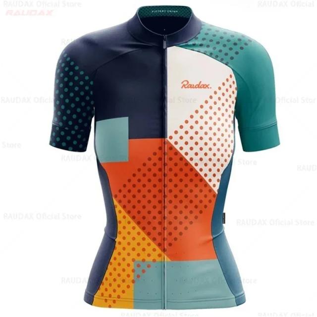 Camisolas Femininas de Ciclismo Respirável de Manga Curta para Verão com Secagem Rápida