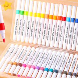 Marcadores de tinta acrílica com caixa de armazenamento, arte suprimentos, projetos artesanais DIY, madeira, metal, rocha, 120pcs - Image 3