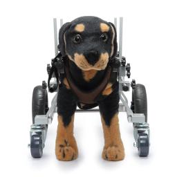 Animal de estimação quatro rodas carrinho de ajuda para caminhadas cão paralisia reabilitação walker suprimentos de treinamento para animais de estimação cão deficiência cadeira de rodas - Image 3