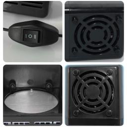 Portátil Mini USB 5V Refrigerador, Bebida, Bebida, Latas, Refrigerador, Aquecedor, Refrigerador para Carro, Laptop, PC, Computador, Preto, Vermelho, 2024 - Image 4
