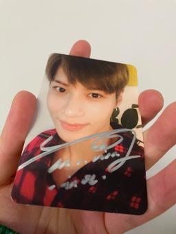 SHINee SHINEE TAEMIN-Cartão fotográfico autografado, autógrafo oficial do MOVE, 3 polegadas, 2023 - Image 3