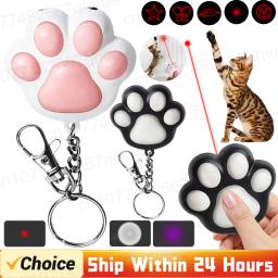 USB recarregável multifuncional Pet Laser Toy para gatos, Brinquedos engraçados interativos do treinamento do gatinho, Acessórios do gato - Image 1