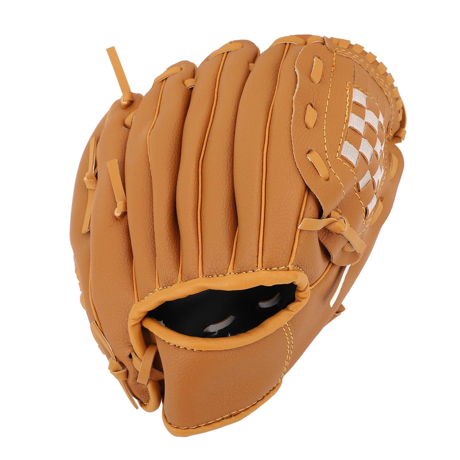 Softball Outfield Sport Baseball Glove, couro PU, design ergonômico, aderência aprimorada, durabilidade para jovens, treinamento para adultos - Image 1