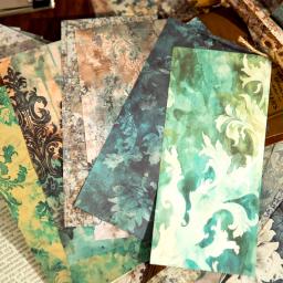 Material papel vintage para scrapbooking, decoração de manual, papel base decorativo, série mosqueada anos, 4 estilo, 24 peças - Image 3