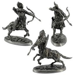 Metal Cavaleiros Medievais para Homens, Centauro do Exército, Cavalaria Soldado Estatuetas, Miniaturas, Cobre, Presentes, Enfeites de Carro, Decorações, Artesanato - Image 3
