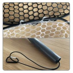 Rede de pesca dobrável portátil, 29.33 polegadas de comprimento, leve, estrutura de liga de alumínio, rede de pouso para água doce, 1 peça - Image 2