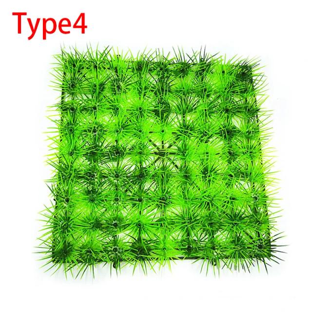 Planta de Grama Verde Artificial para Aquários - Decoração Natural com Musgo Falso e Ornamentos para Tanques de Peixes