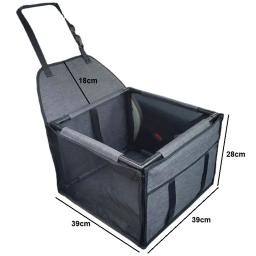 Impermeável Viagem Car Seat Cover para cães pequenos e médios, Pet Carriers Bag, Gato Transporte Hammock, Cesta de assento de carro - Image 6