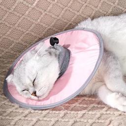 Colar recuperador ajustável para animais de estimação, Cone macio para gatos, Coleiras recuperáveis impermeáveis, Colar protetor para cicatrização de feridas - Image 4