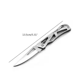 Faca de aço inoxidável portátil Camping Outdoor Survival Suprimentos Ferramentas Self Defense Foldable Pocket Knife Mini Knife - Image 6