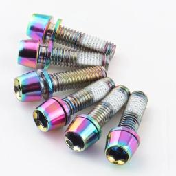 Muqzi 6 peças parafusos de haste m5x17mm parafuso de haste de guidão de bicicleta com arruela mtb parafuso riser de haste de bicicleta de estrada - Image 6