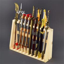 Suporte katanas, suporte samurais, rack exibição, suporte exposição dez buracos, - Image 1