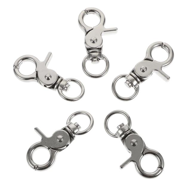 Fechos de Segurança em Aço Inoxidável para Gaiolas de Pássaros - Conjunto com 5 Clipes para Pets e Portas de Papagaio