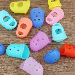 Multifuncional dedais de silicone, Hollow Out, respirável, manga protetora, artesanato DIY, acessórios de costura, 5 pcs por lote - Image 3