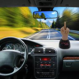 Solar Powered Meados Dedo Agitando Brinquedo, Painel do carro, Dança Figura Toy, Brown Criativo Bobbleheads Ornamento Decorativo - Image 5