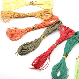 Corda de algodão encerado para fazer jóias, 1mm, 10 m/lote, linha encerada, para colar, pulseira, diy, diy - Image 4