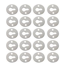 Round Metal Keyhole cabide para imagem, pendurado ganchos para pintura a óleo Frame, suporte da foto, prateleira espelho suportes, fixadores, 20PCs, 23mm - Image 1