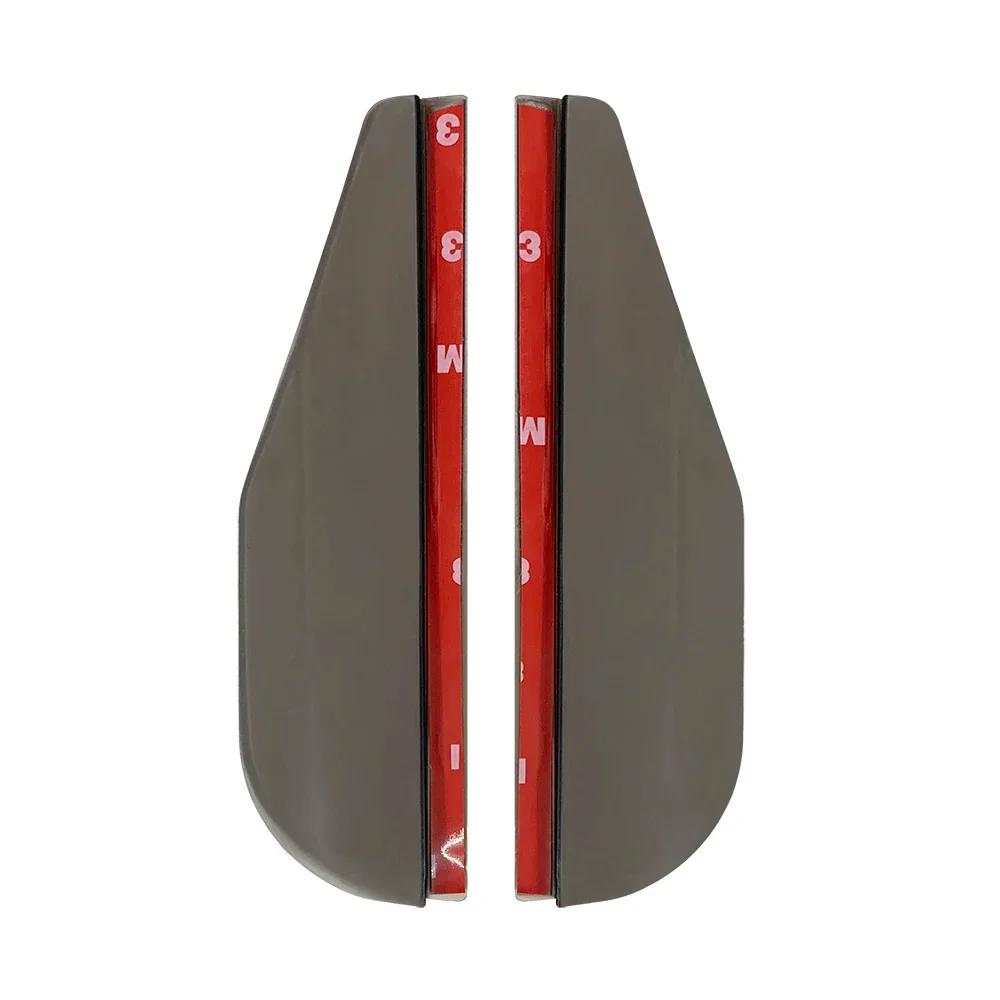 2 pçs espelho retrovisor do carro chuva sobrancelha fibra de carbono viseira sombra capa protetor visão clara para chuva espelho do carro acessórios - Image 1