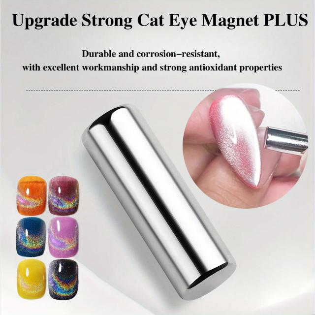 Caneta Magnética para Nail Art 3D Cat Eye e Gel Polish com Imã Forte para Manicure DIY