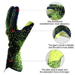 Luvas profissionais para adultos e crianças, látex espessado, proteção, futebol, esportes, futebol, goleiro - Image 5