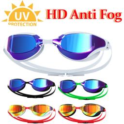 Óculos de natação de competição profissional para homens e mulheres, armação pequena, óculos para esportes aquáticos, proteção uv, corrida, hd, anti nevoeiro - Image 1