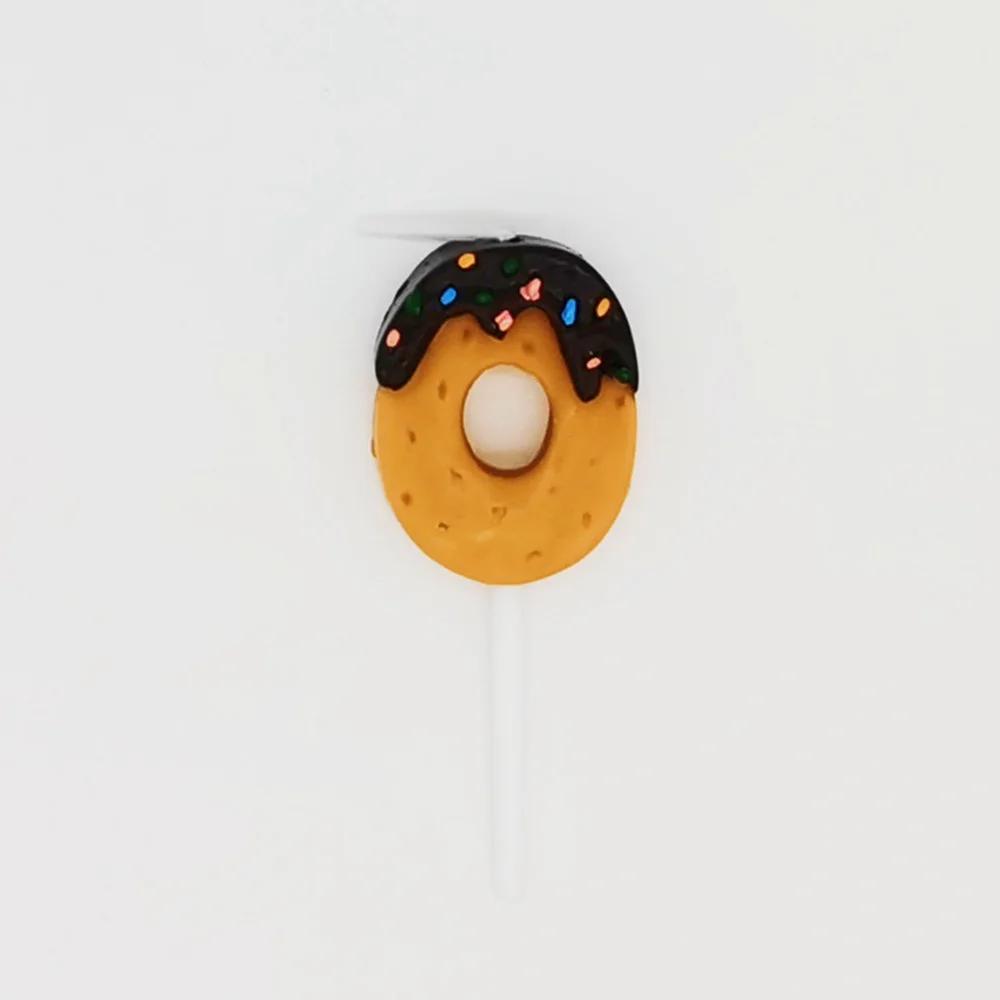 Digital Velas para Cake Topper, Chocolate Doce, Biscoitos, Donut, Gradiente Desejando, Festa, Baking Supplies, 0-9 Número, 1Pc - Image 1