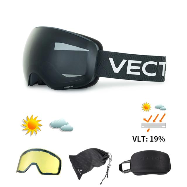 OTG Óculos de Esqui Snowmobile Snowboard UV400 Anti-nevoeiro Esporte de Inverno Feminino Masculino