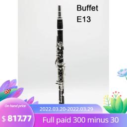 Novo Buffet Crampon com palhetas bocal, clarinete de madeira preta, clarinetes E13 modelo Bb, baquelite 17 teclas, instrumentos musicais - Image 1