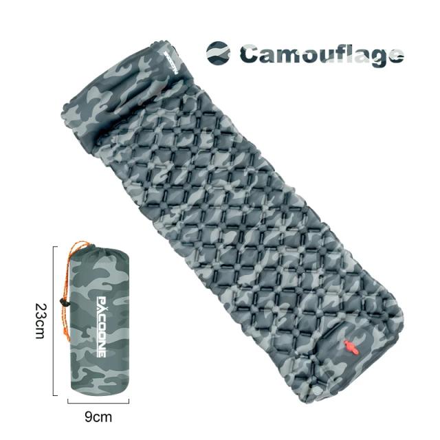 Colchão Inflável PACOONE com Travesseiros e Almofada, Ultraleve com Bomba Infladora Integrada - Ideal para Camping, Caminhadas e Viagens