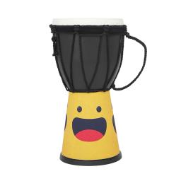 Tamborim Africano para Crianças, Iniciantes Jogando, Instrumento de Percussão, Ensinando Aids, Amarelo, Atacado, Djembe, 4 in - Image 2