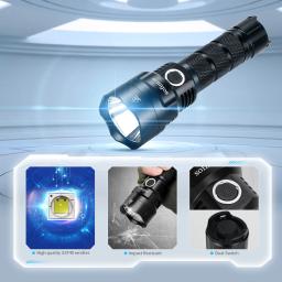 Sofirn C8G 21700 Powerful Tactical Flashlight SST40 2000lm 18650 A lanterna LED de alta potência mais potente do mundo com 2 conjuntos de indicadores de rampa ATR Lanterna para acampamento e caminhada ao ar livre - Image 3