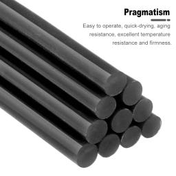 Black Hot Melt Adesivo Glue Gun Sticks, DIY Ferramentas para Hot Gun Silicone, 7mm, 11mm, Cozinha, Itens de Banheiro, 5-100Pcs - Image 4