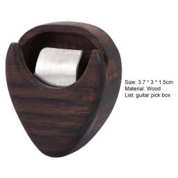 Palhetas de madeira à prova de umidade, caixa de armazenamento Plectrum para músico, fino acabamento, acessório instrumento musical - Image 4