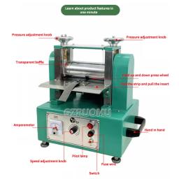 Máquina de corte manual do couro, elétrica, ajustável, laminador, laminador, puxando, ofício de couro - Image 3