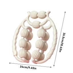 Rolo massageador redondo para cintura, músculos abdominais, anel de perna, clipe de fogão para limpar o meridiano, ferramentas portáteis de massagem de celulite - Image 4