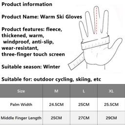 Luvas impermeáveis de camuflagem tática para homens, tela de toque, caça, esqui, acampamento, ciclismo, esportes, inverno, quente - Image 6