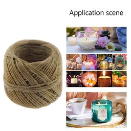 Cera de abelha natural para vela DIY, cânhamo orgânico Wicks, bem revestido, vela fazendo ferramentas, acessórios vela, 33 ft - Image 6