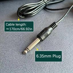 Pedal de sustentação compacto para teclados, pianos digitais, sintetizadores, máquinas de tambor, amortecedor universal, plugue de 1/4 '', 6.35mm, antiderrapante - Image 5