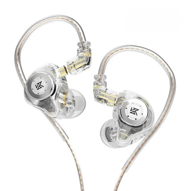 KZ EDX Pro Fones de Ouvido Intra-auriculares com Driver Dinâmico Duplo 10mm